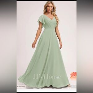 JJ’s house celadon green bridesmaid formal dress